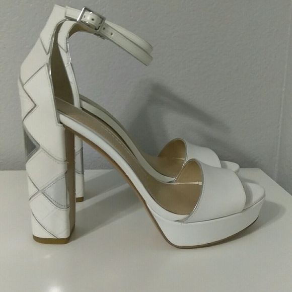 stella luna Shoes - Stella Luna White Platform Heels